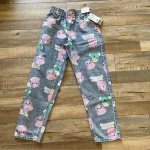 NWT H&M Squishmallows girl’s relaxed fit pull on jeans, size 10